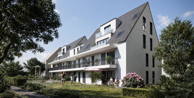 Rendering des Neubauprojekts Ulm, 18 Wohneinheiten